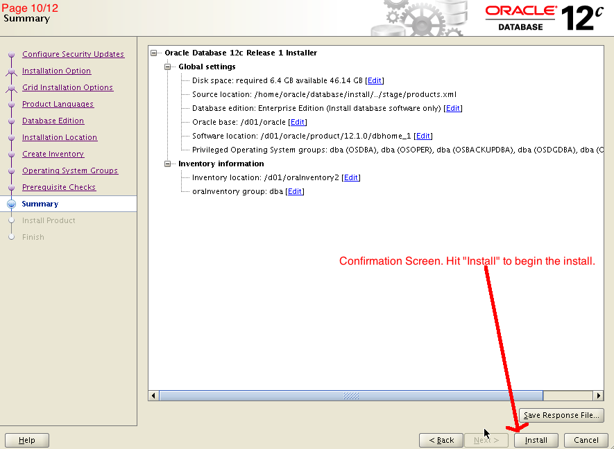 12c Install 10