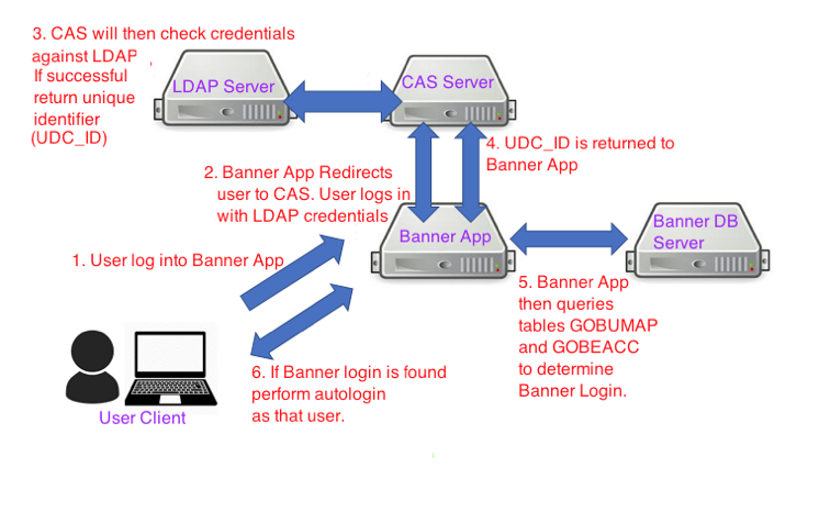 Ellucian Banner CAS Server Process Flow